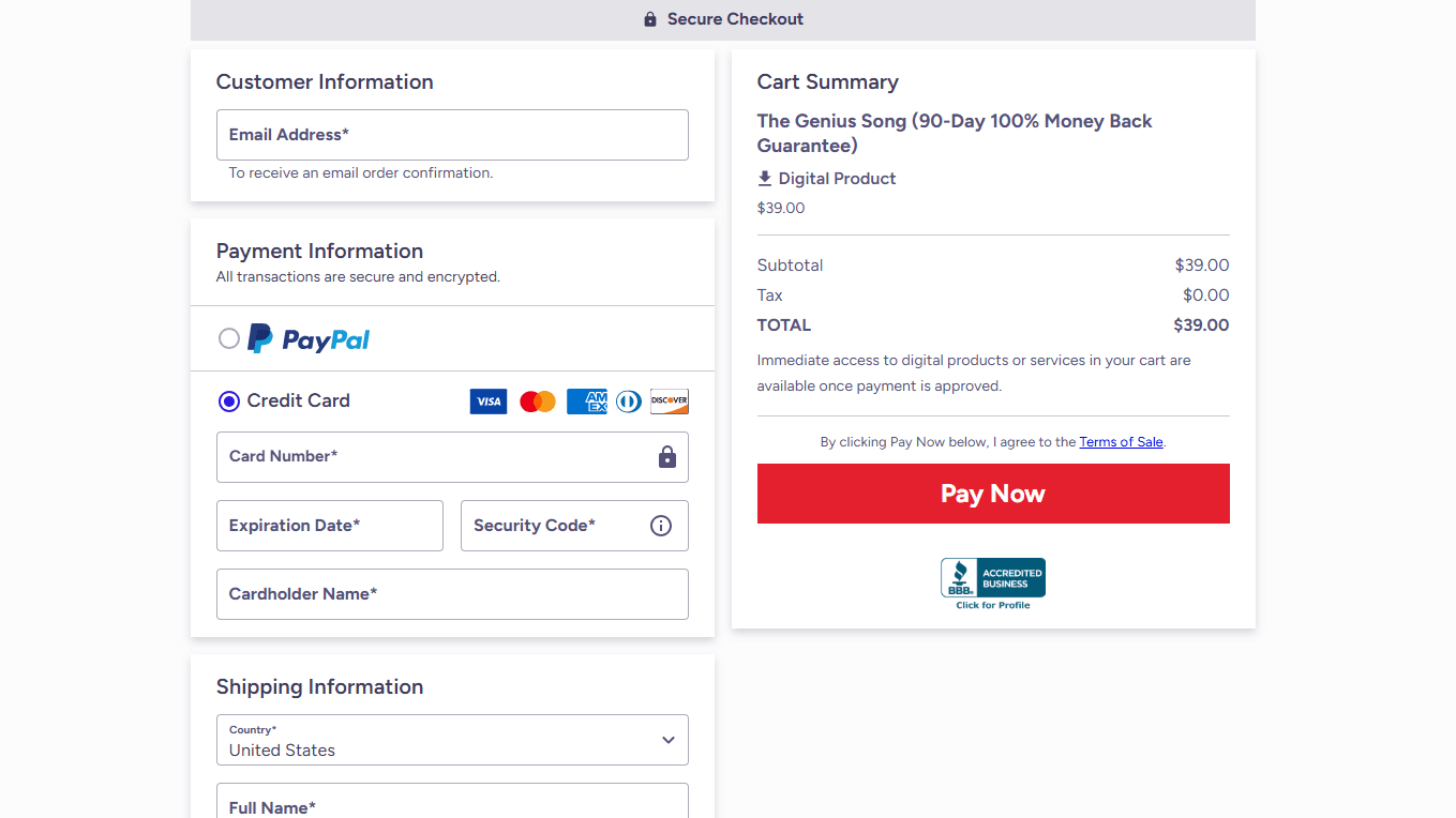 The Genius Song Checkout